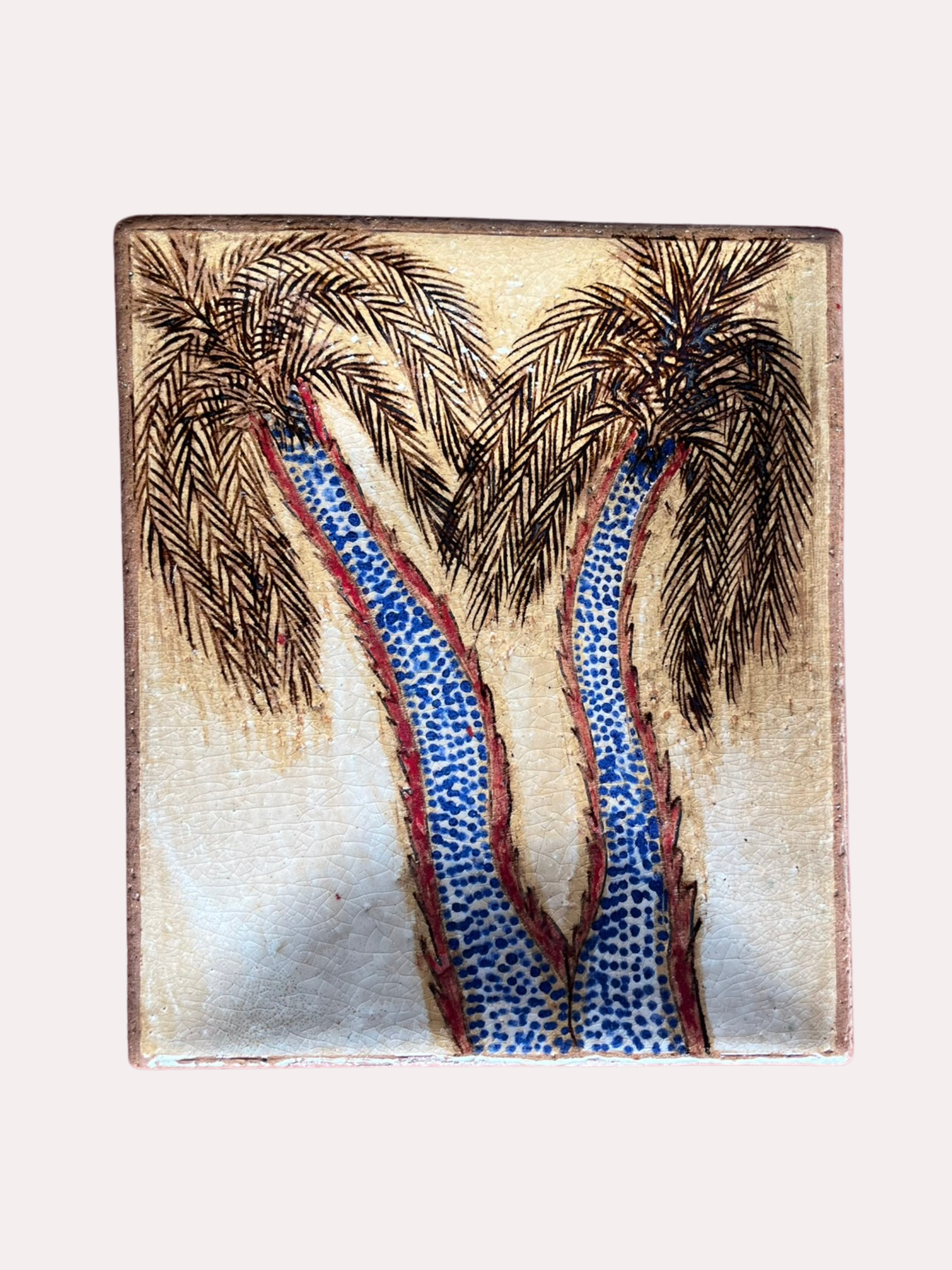 Serving platter - Palm tree of the Oasis
