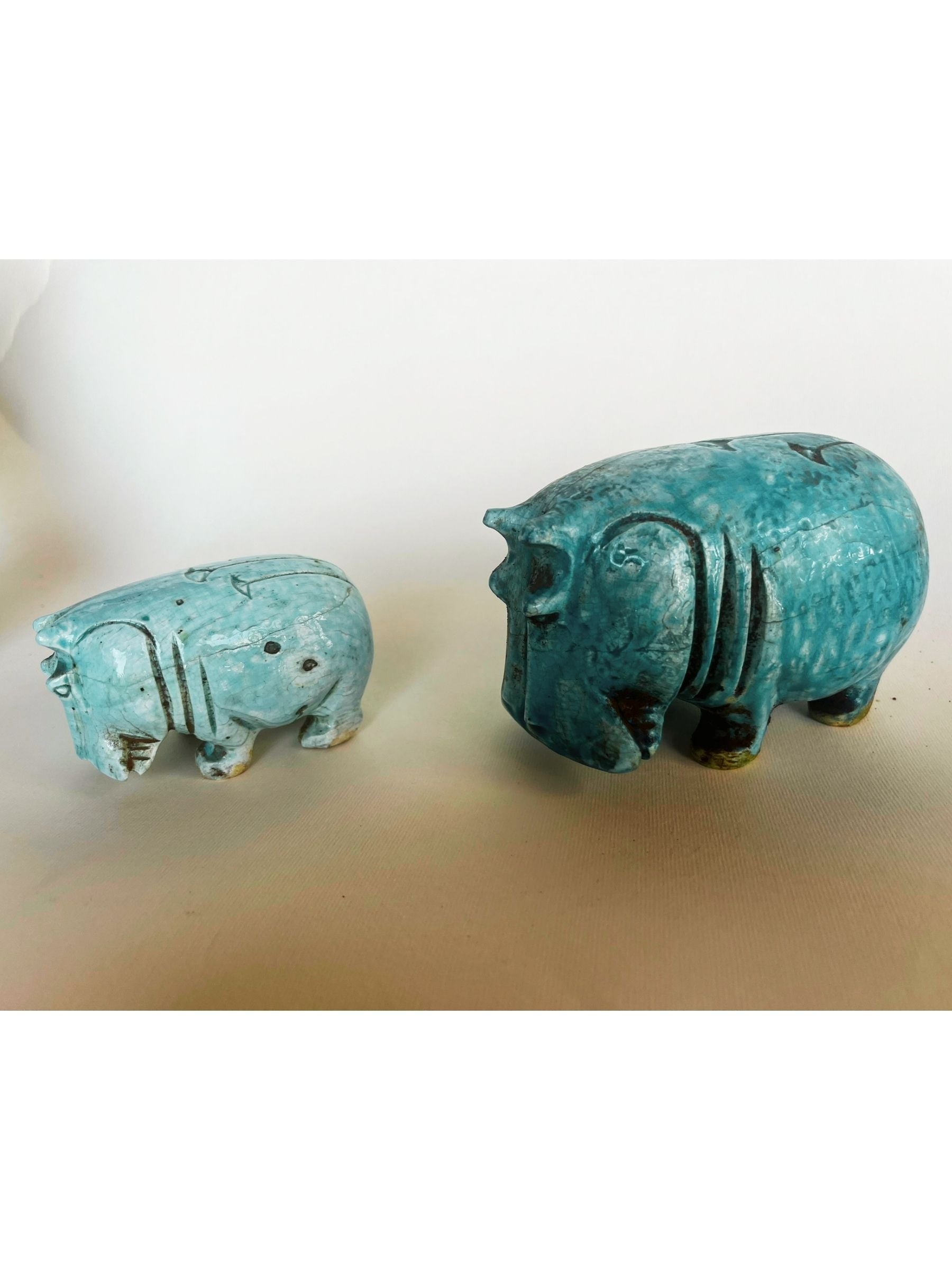 L'Hippopotame du Nil - Sculpture égyptienne artisanale