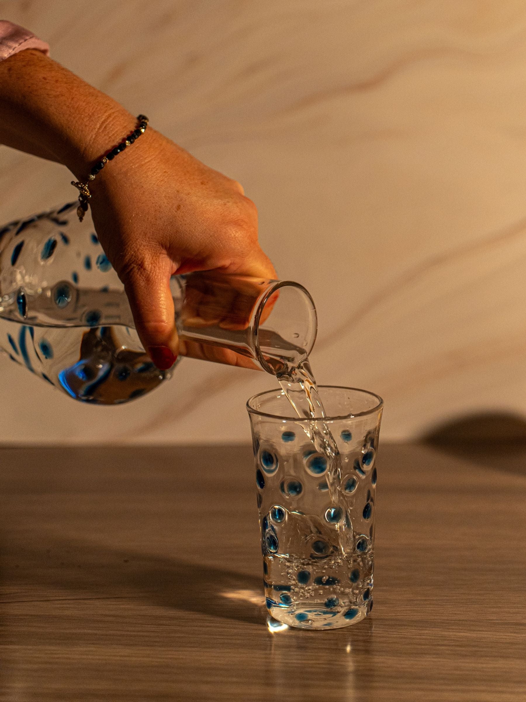 Set Carafe and glass "Essentia Drop"