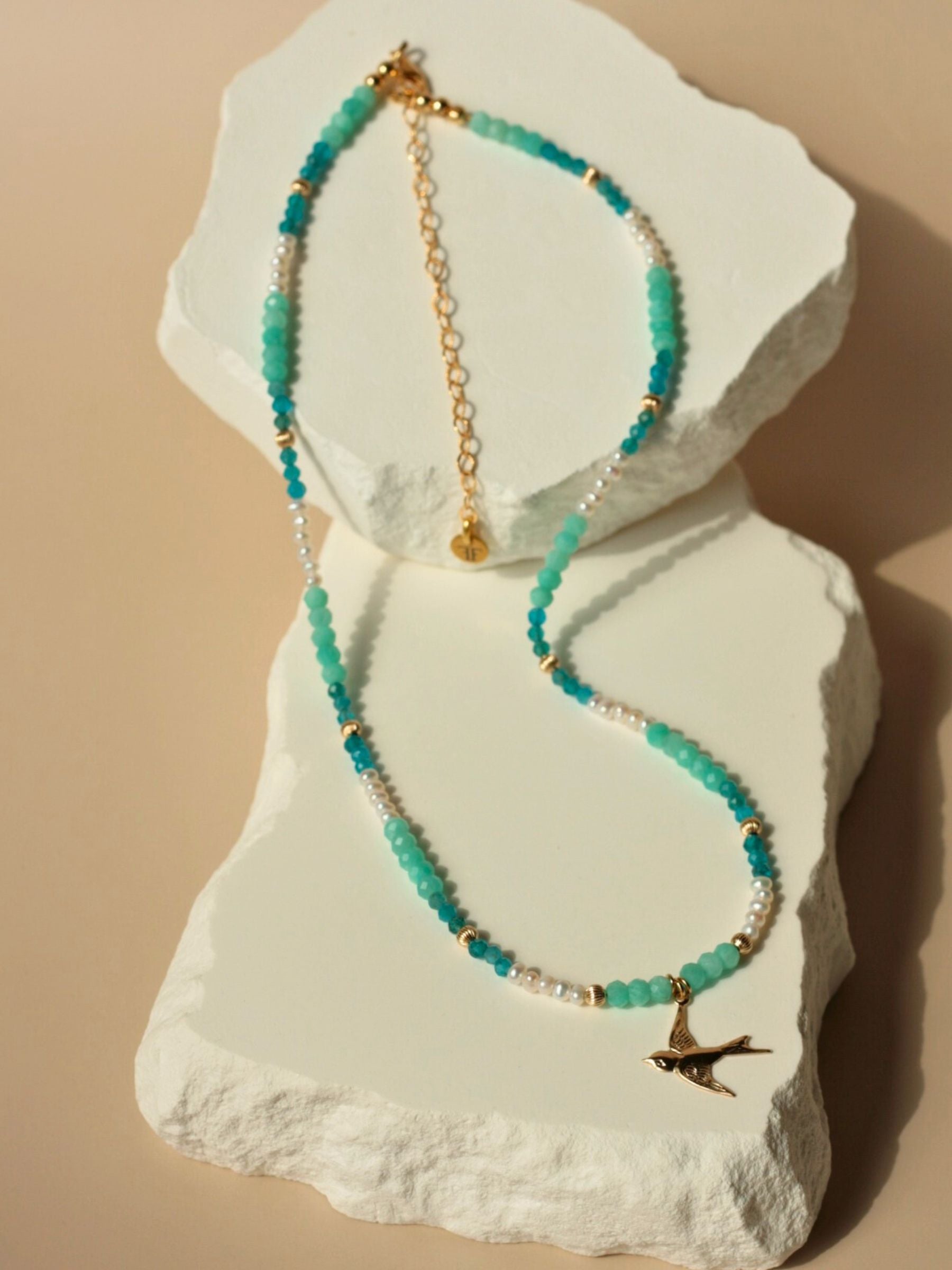 Collier l'oiseau bleu