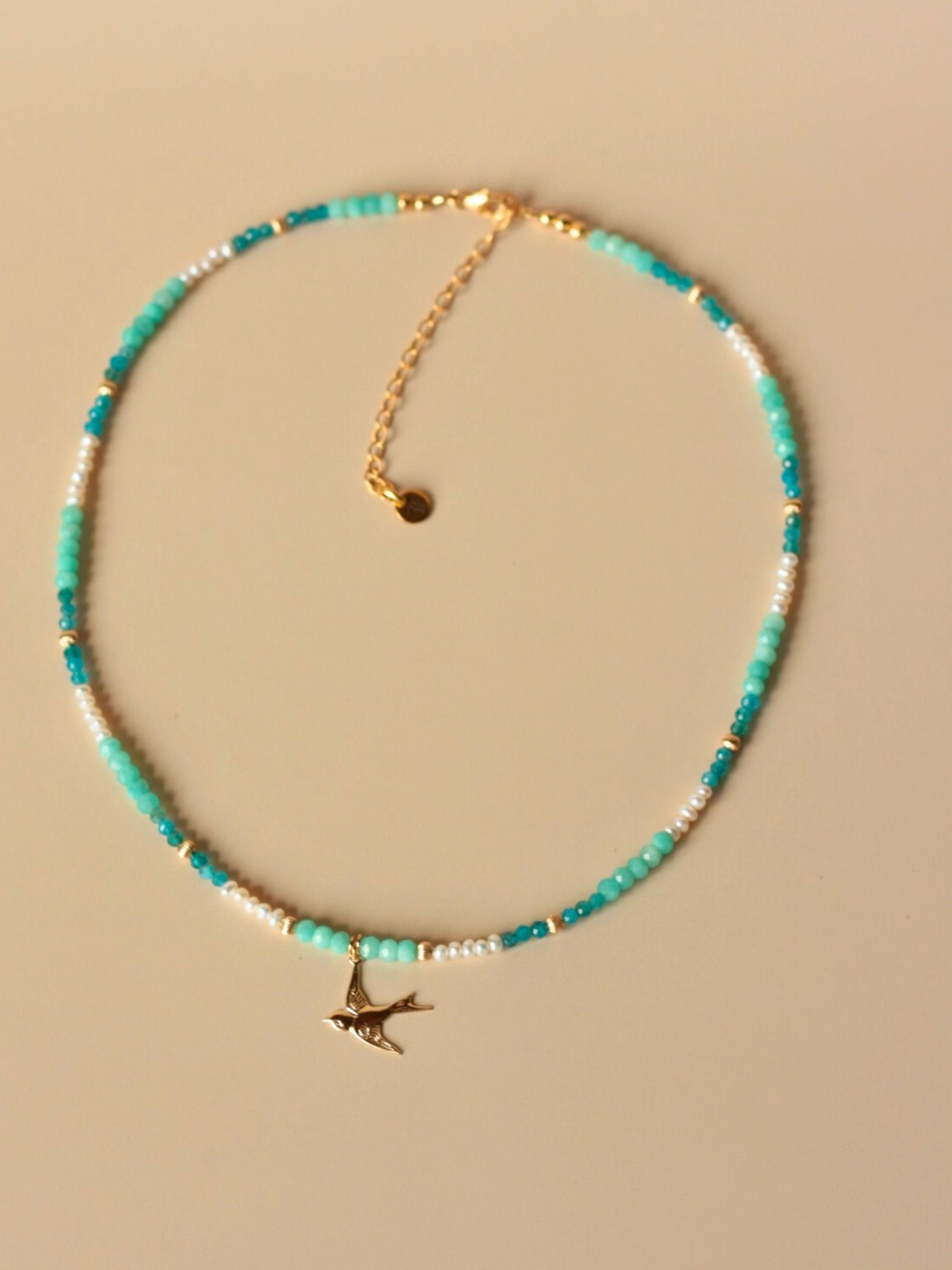 Collier l'oiseau bleu