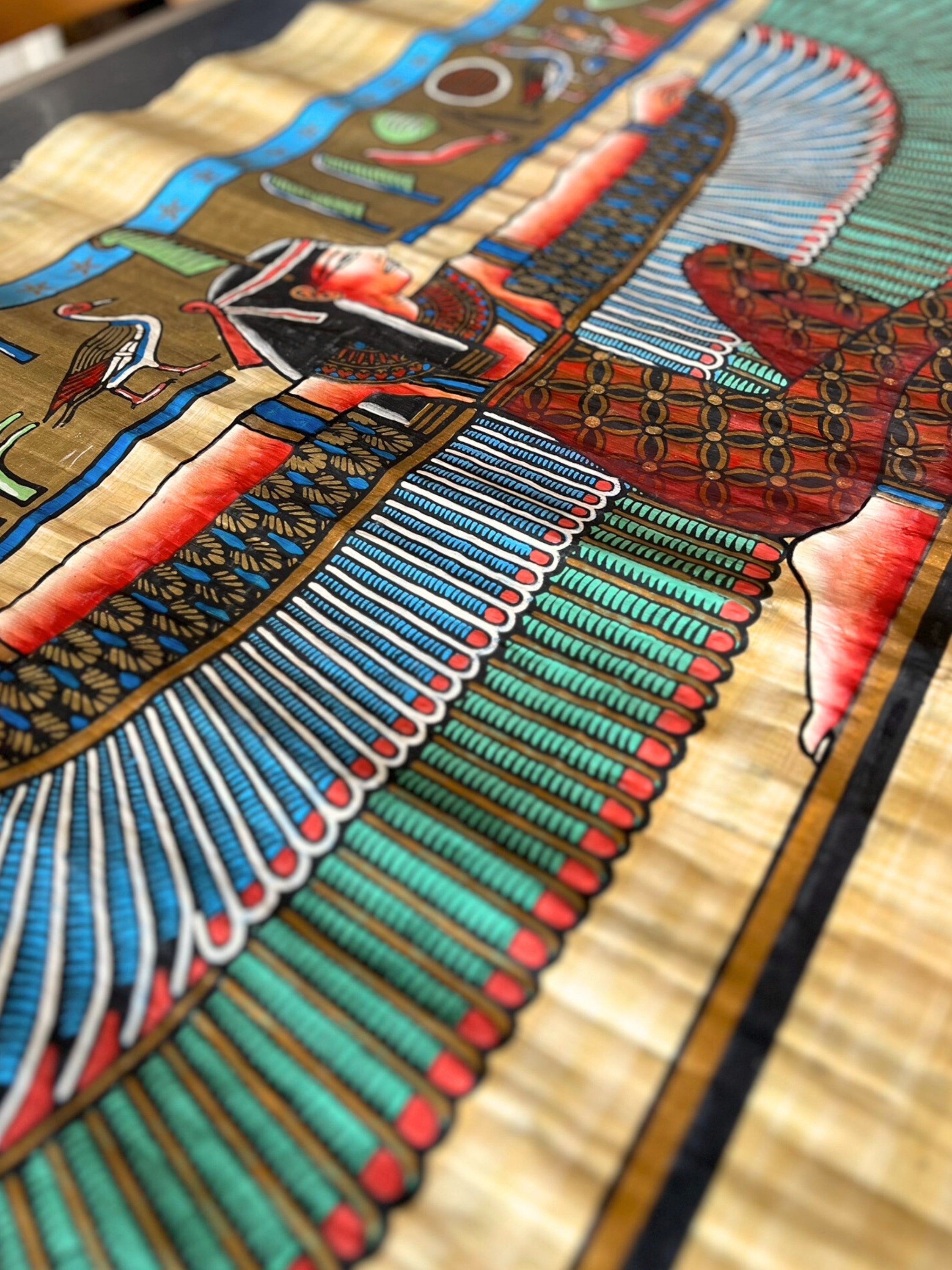 Papyrus egiziano Dea Maât (70x150 cm)