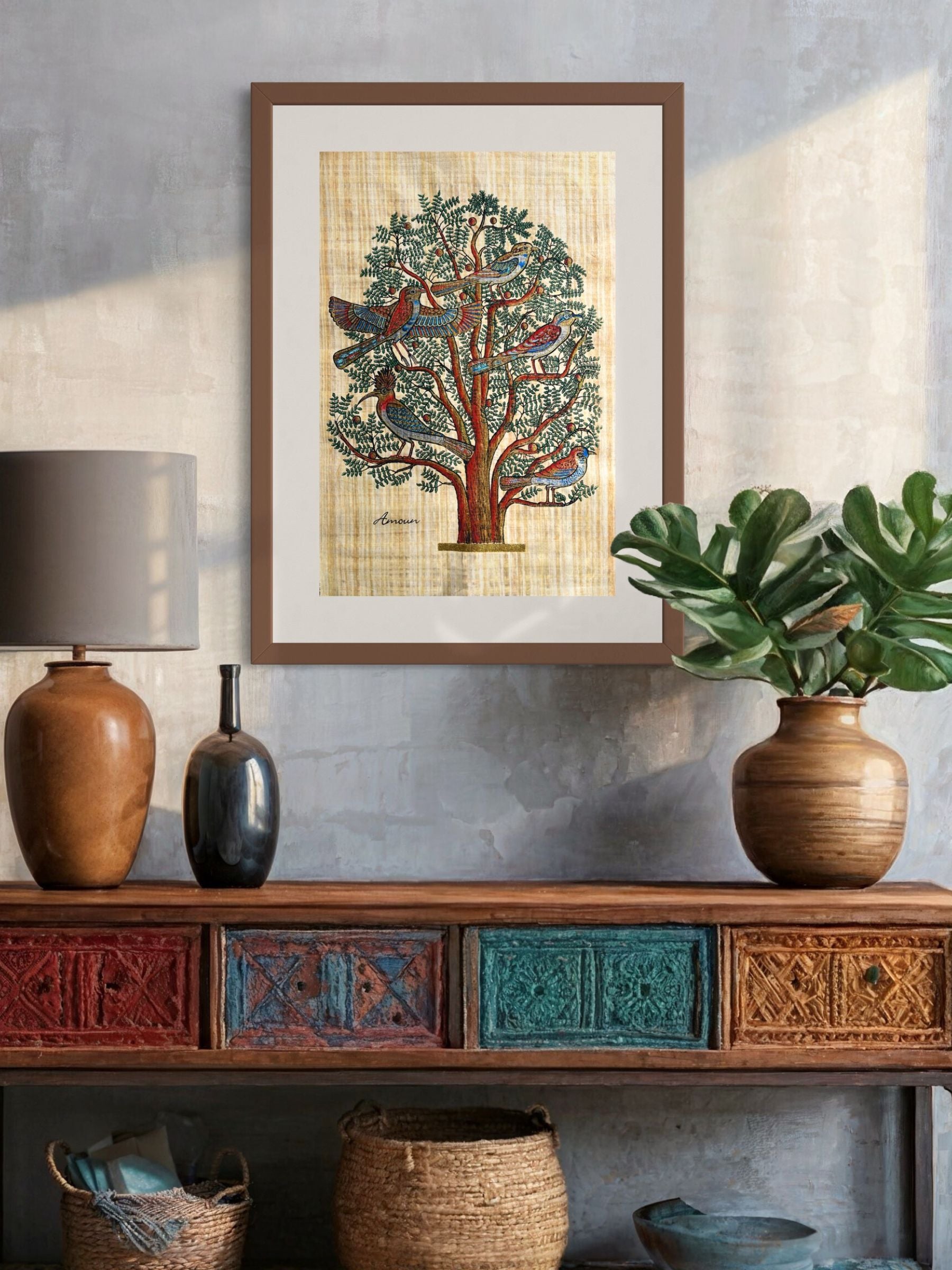 Papyrus egiziano Albero della vita (3 dimensioni)