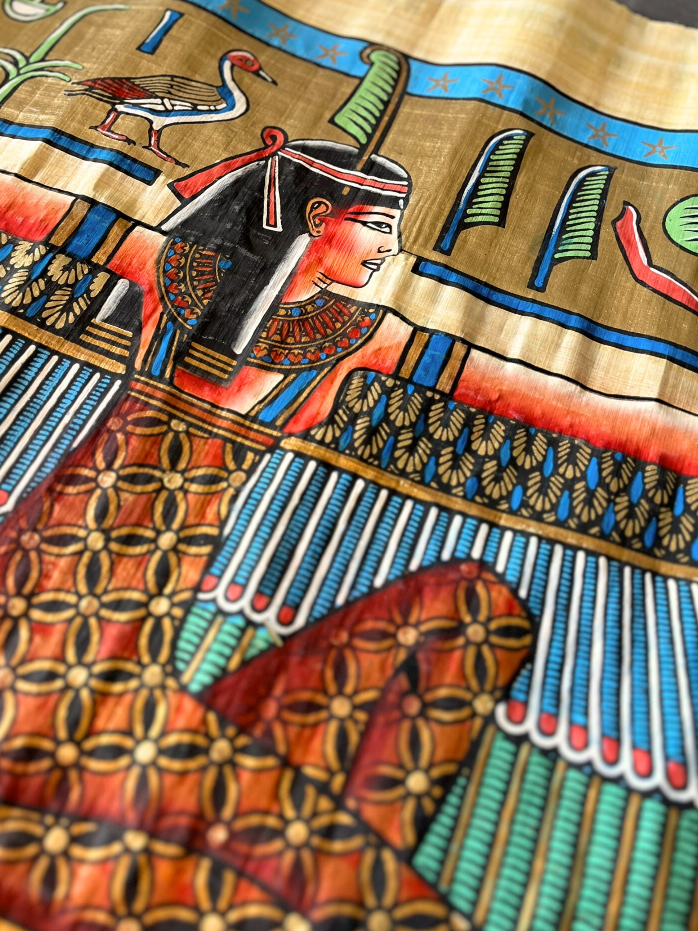 Papyrus egiziano Dea Maât (70x150 cm)