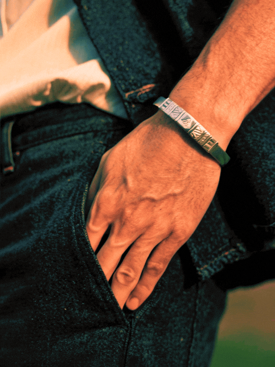 vidéeo bracelet bangel lotus argent