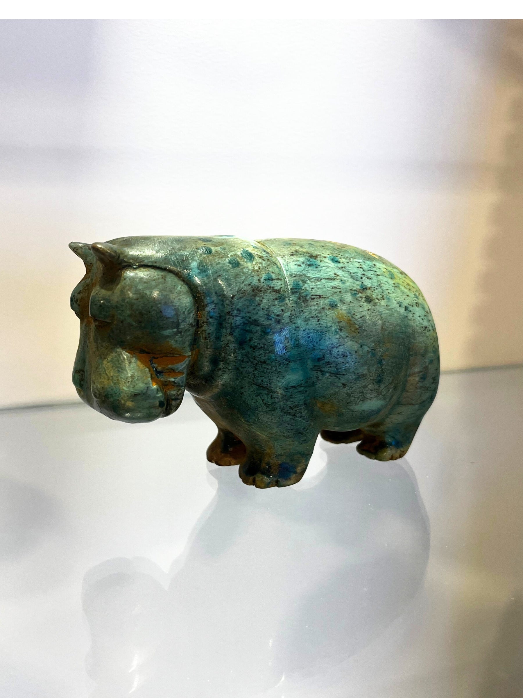 L'Hippopotame du Nil - Sculpture égyptienne artisanale