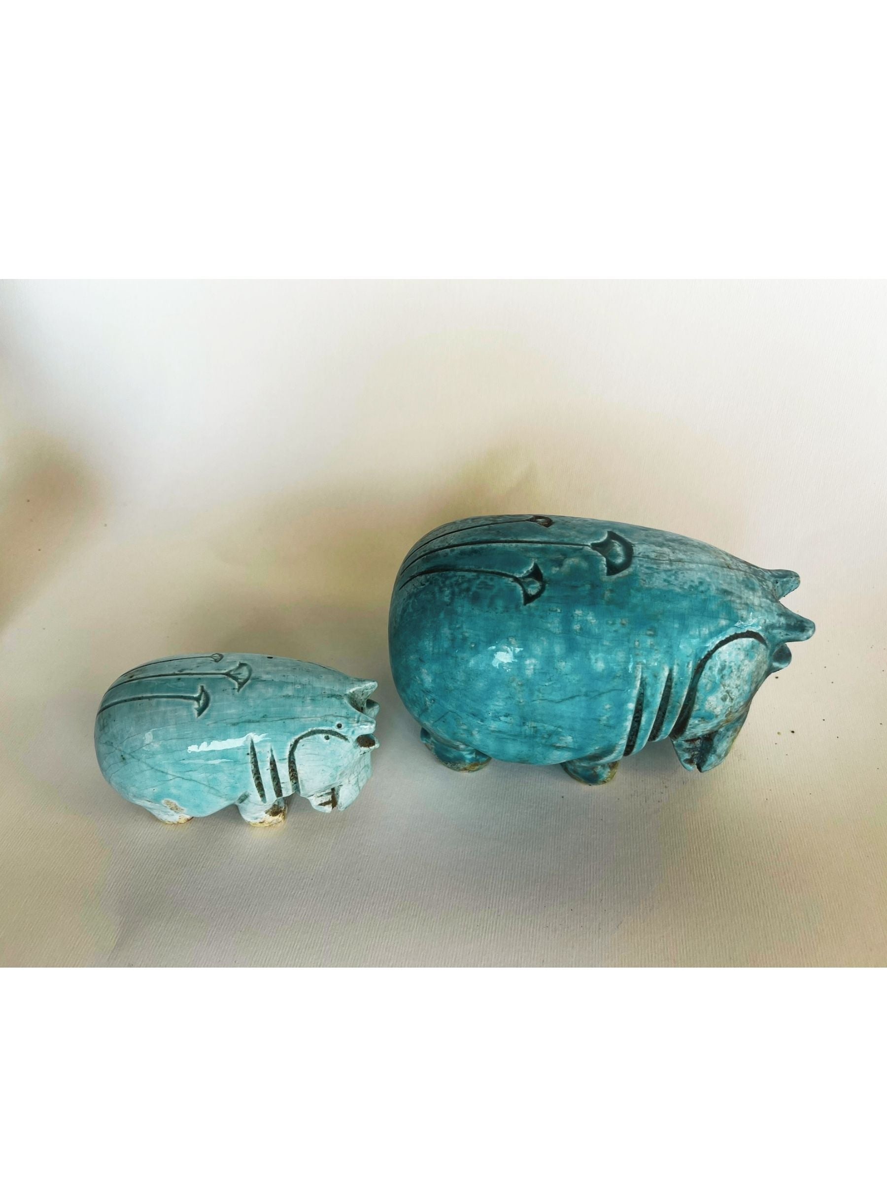L'Hippopotame du Nil - Sculpture égyptienne artisanale