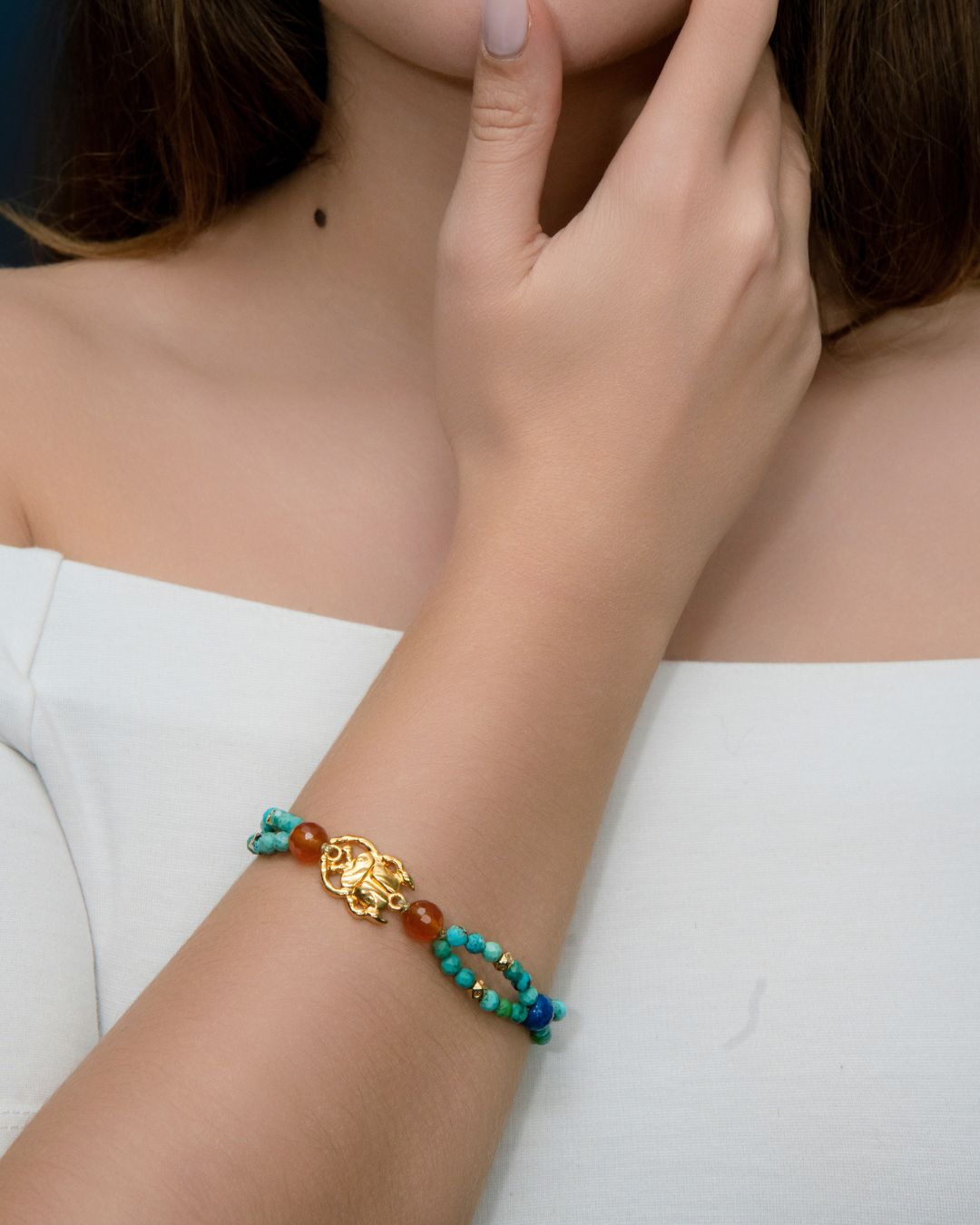 Rainbow Scarab Bracelet
