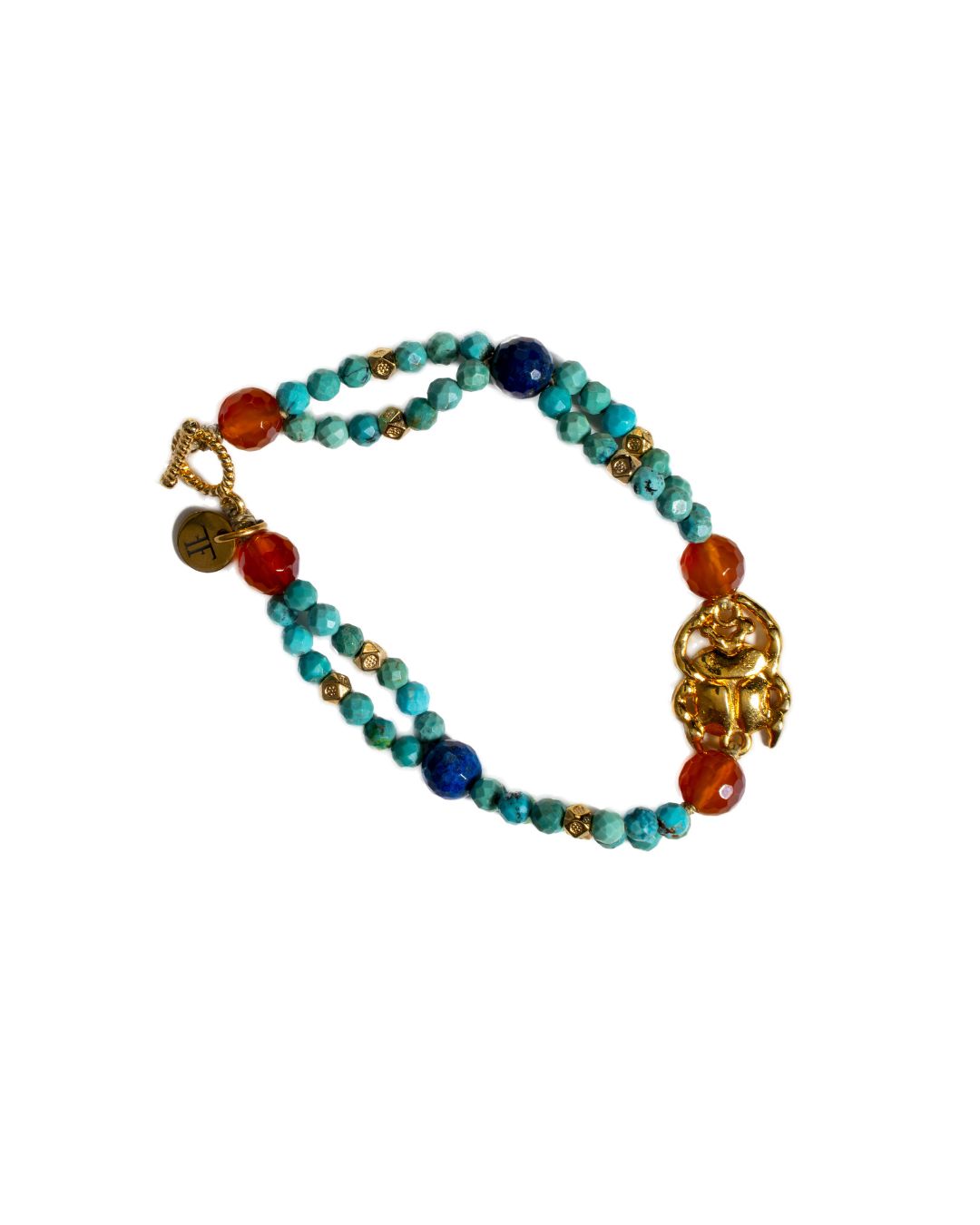 Rainbow Scarab Bracelet