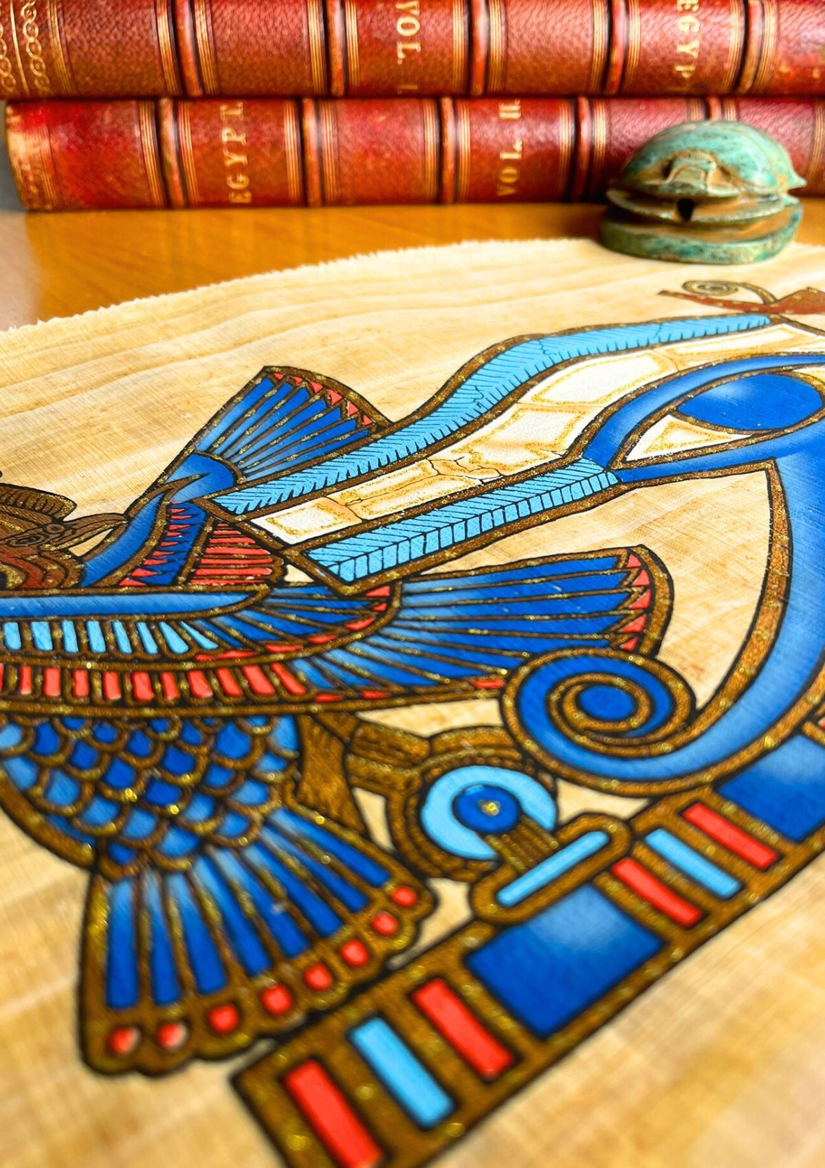 Egyptian papyrus Eye of Horus (40x30cm)